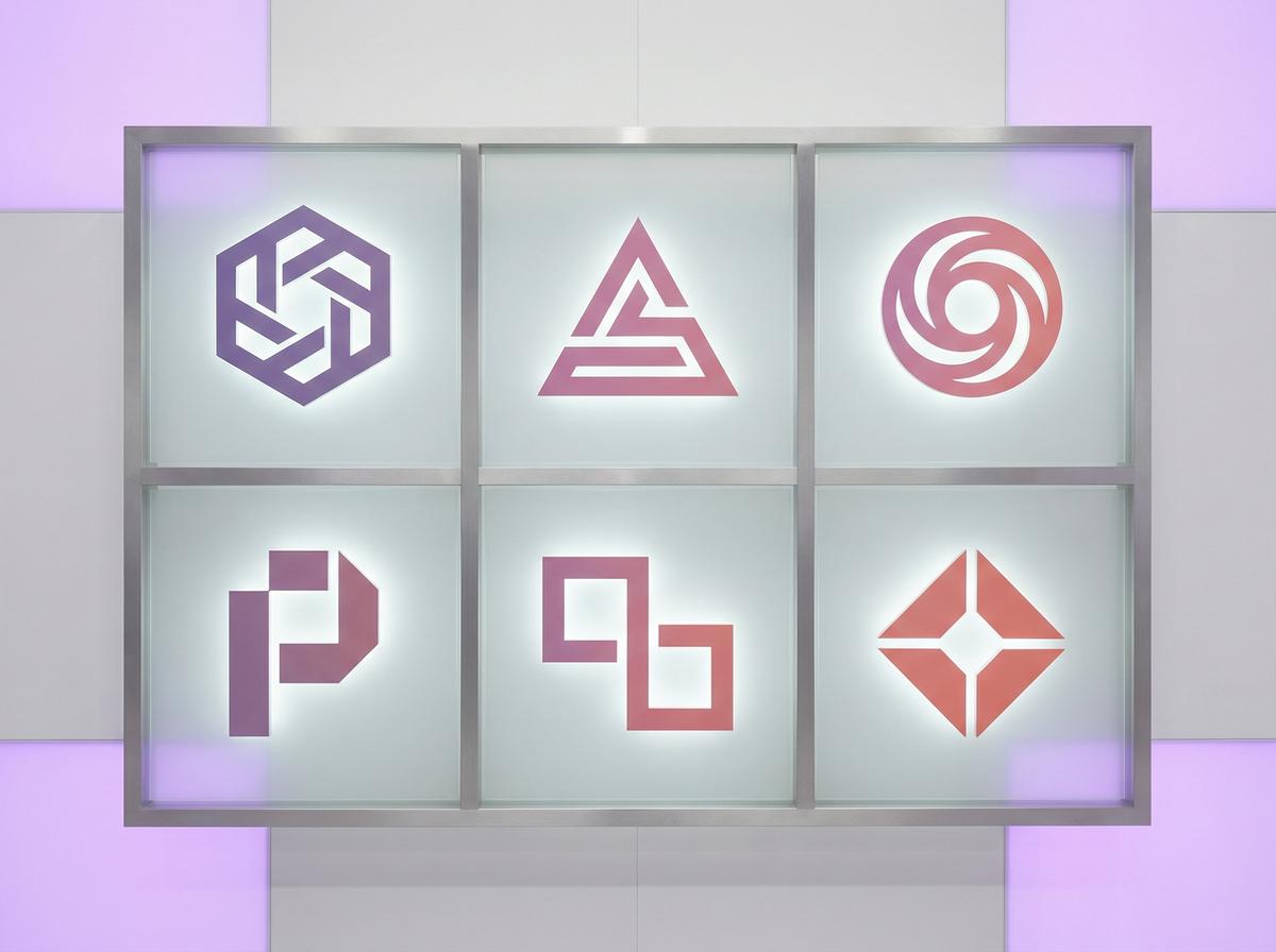 抖音风合作影视品牌Logo墙