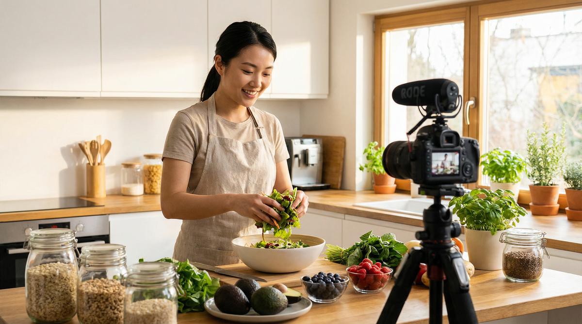 抖音风美食制作生活视频